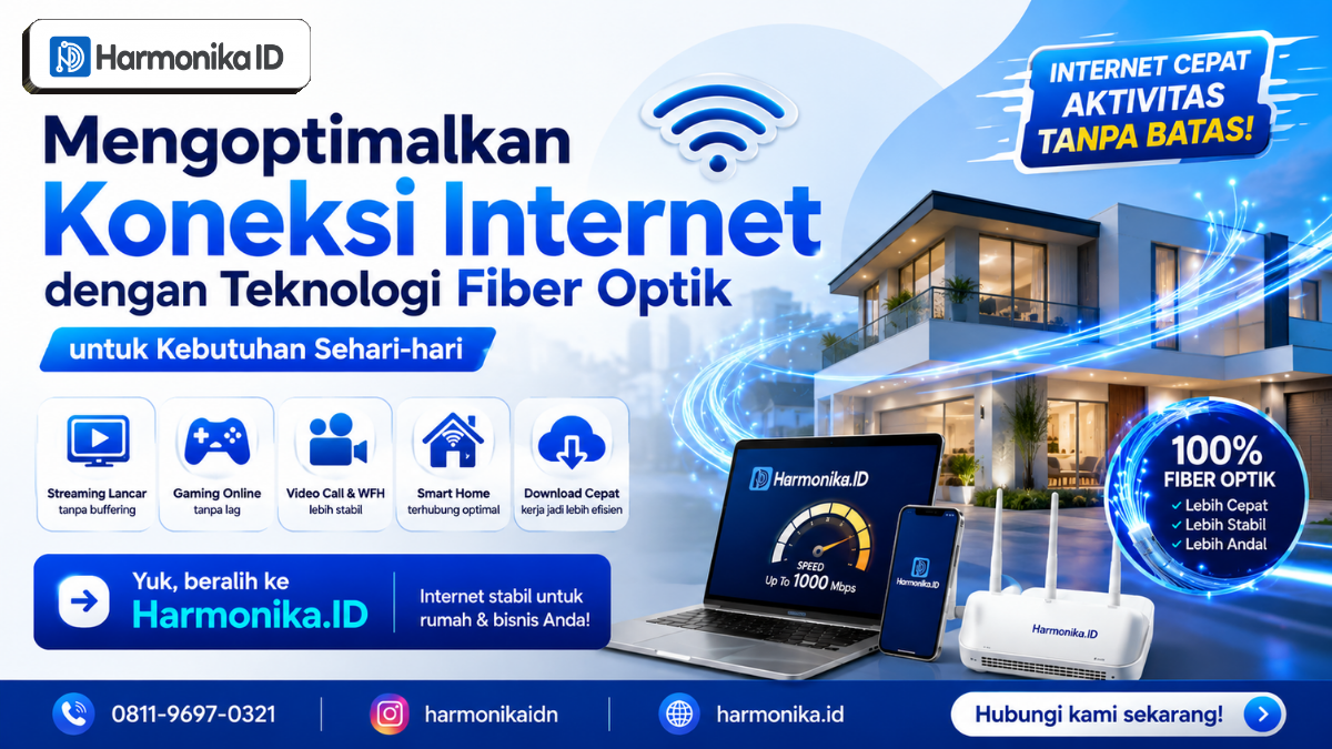 Mengoptimalkan Koneksi Internet dengan Teknologi Fiber Optik untuk Kebutuhan Sehari-hari