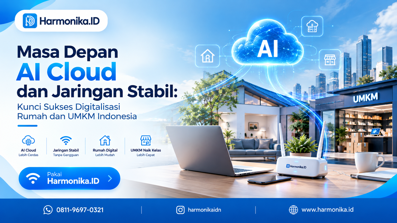 Masa Depan AI Cloud dan Jaringan Stabil: Kunci Sukses Digitalisasi Rumah dan UMKM Indonesia