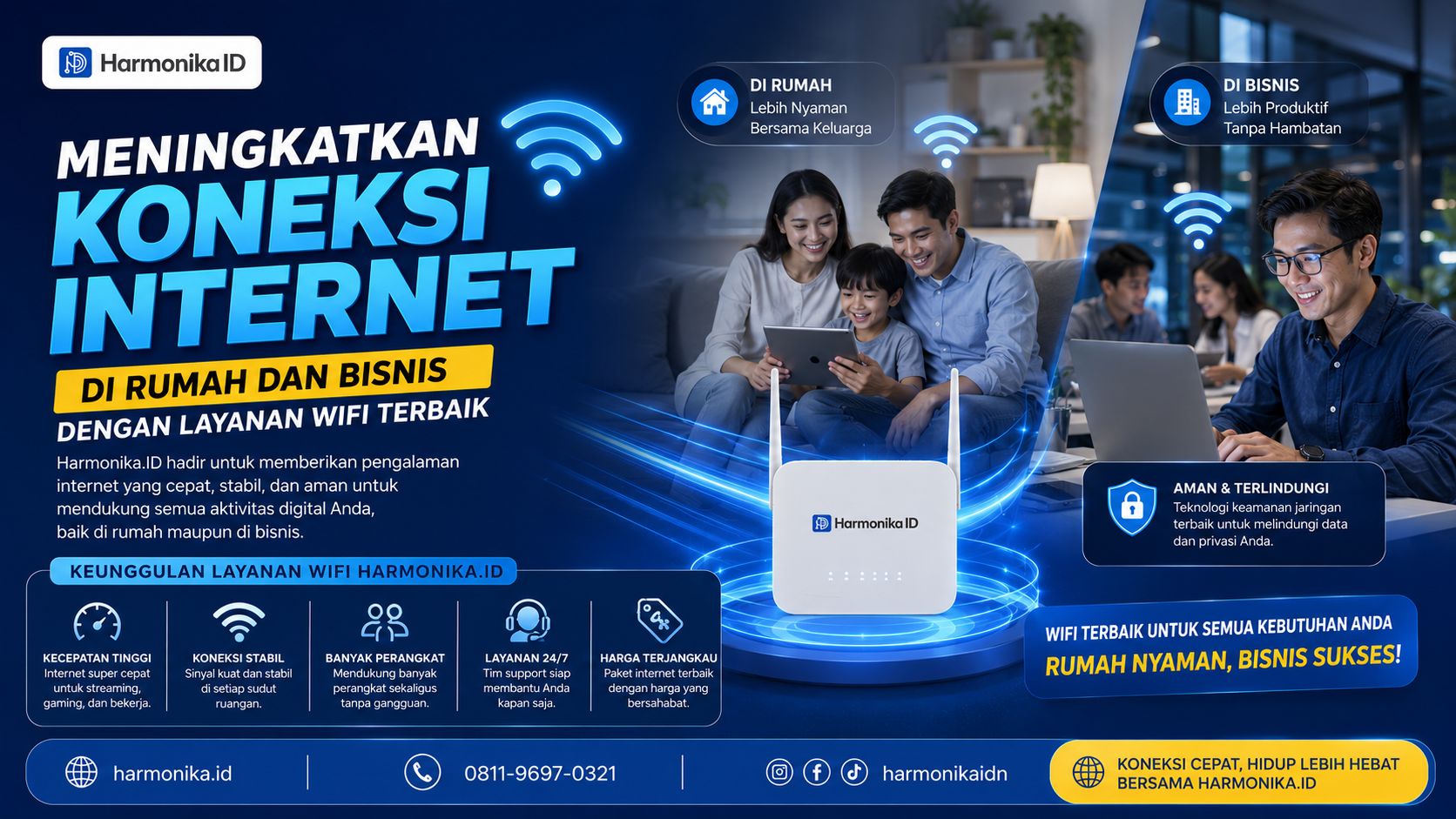 Meningkatkan Koneksi Internet di Rumah dan Bisnis dengan Layanan WiFi Terbaik