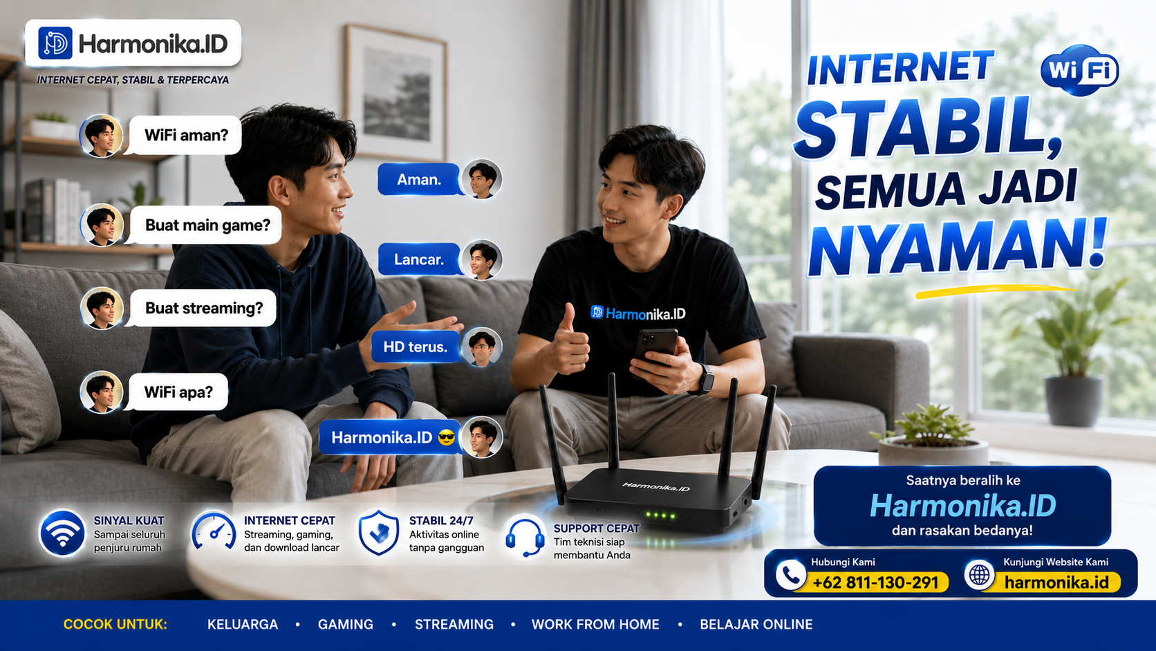 Internet Stabil, Semua Jadi Nyaman!