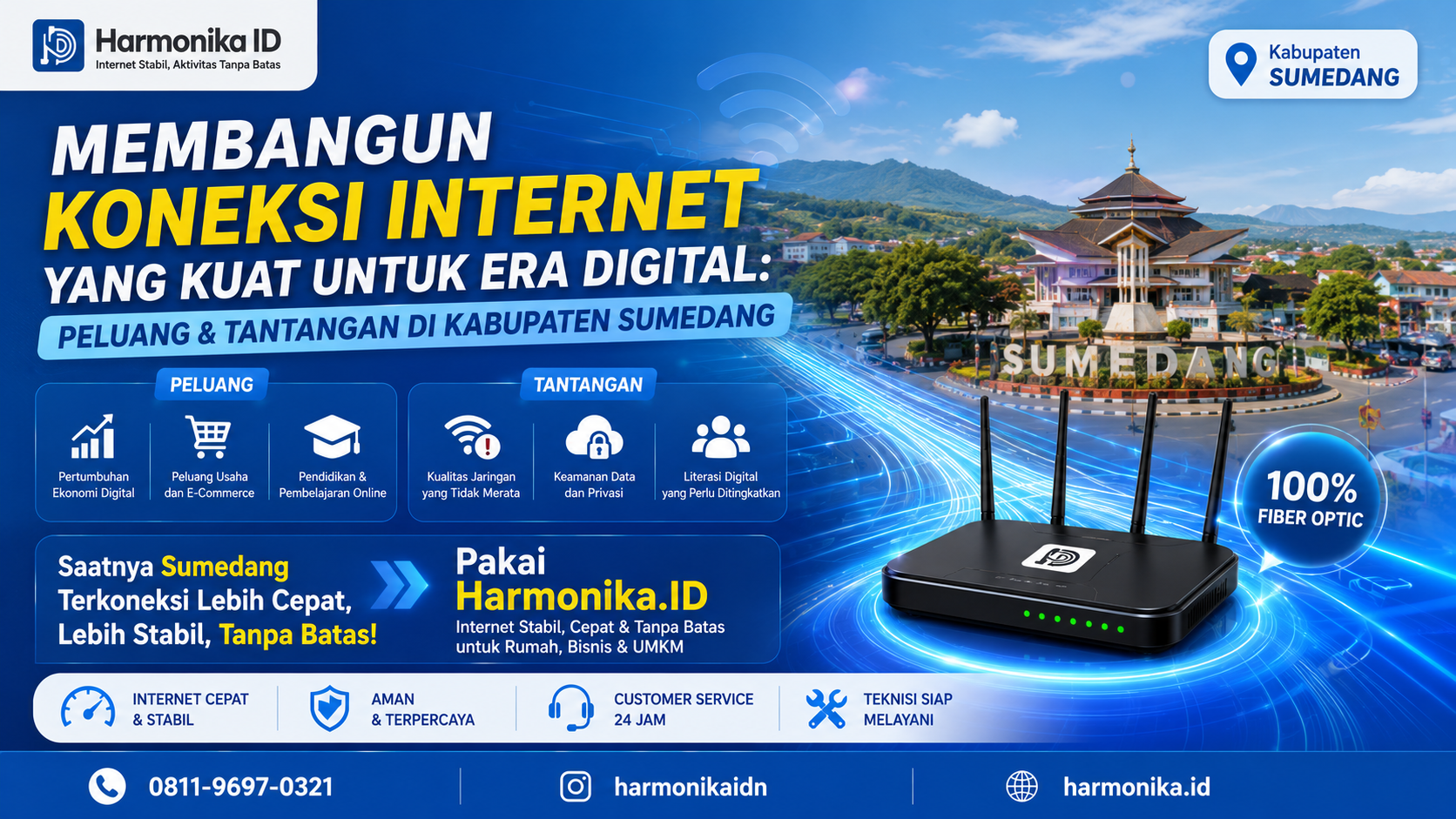 Membangun Koneksi Internet yang Kuat untuk Era Digital: Peluang dan Tantangan di Kabupaten Sumedang