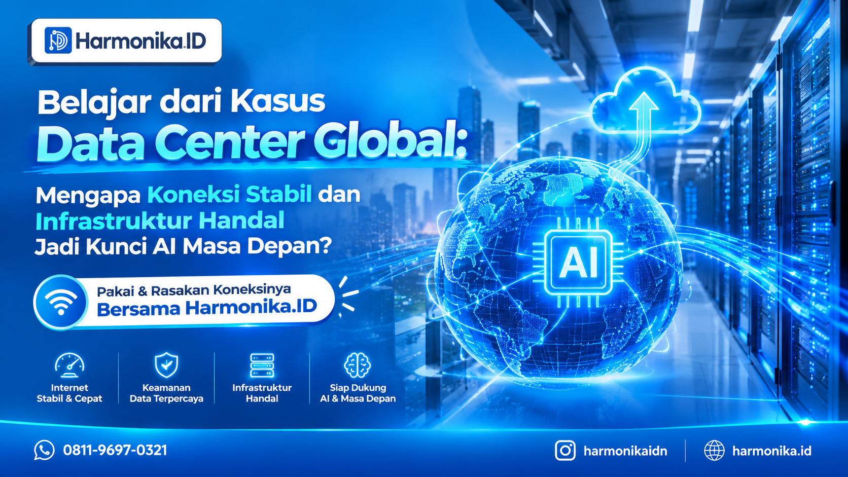 Belajar dari Kasus Data Center Global: Mengapa Koneksi Stabil dan Infrastruktur Handal Jadi Kunci AI Masa Depan?