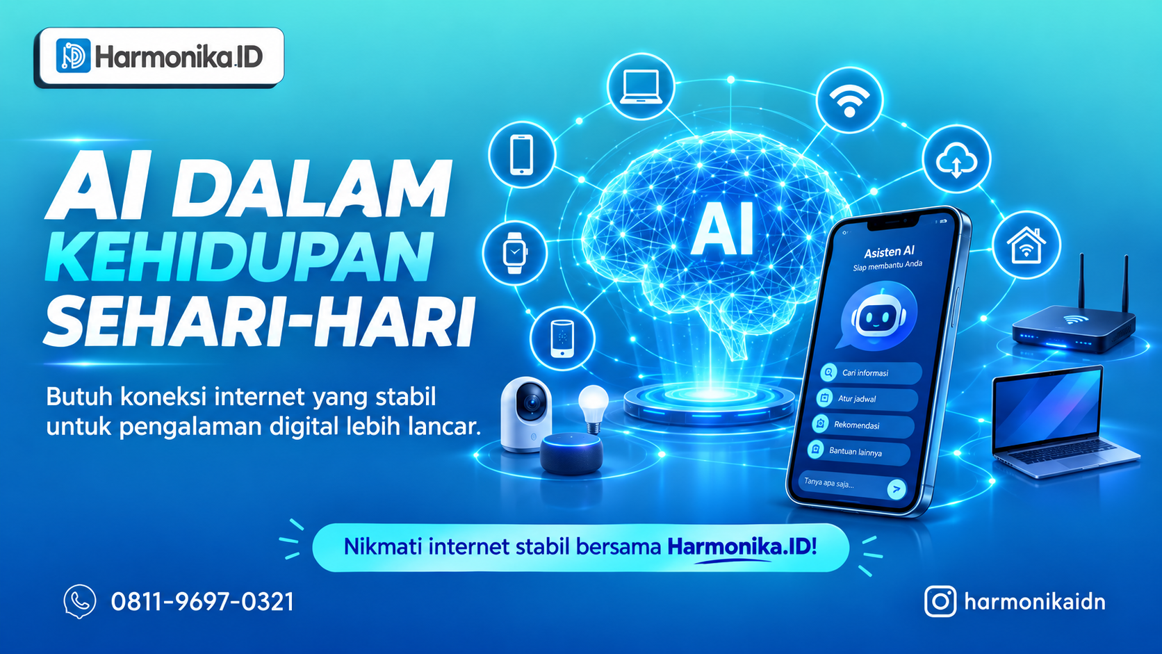 Dampak AI dalam Kehidupan Sehari-hari dan Pentingnya Koneksi Internet Stabil