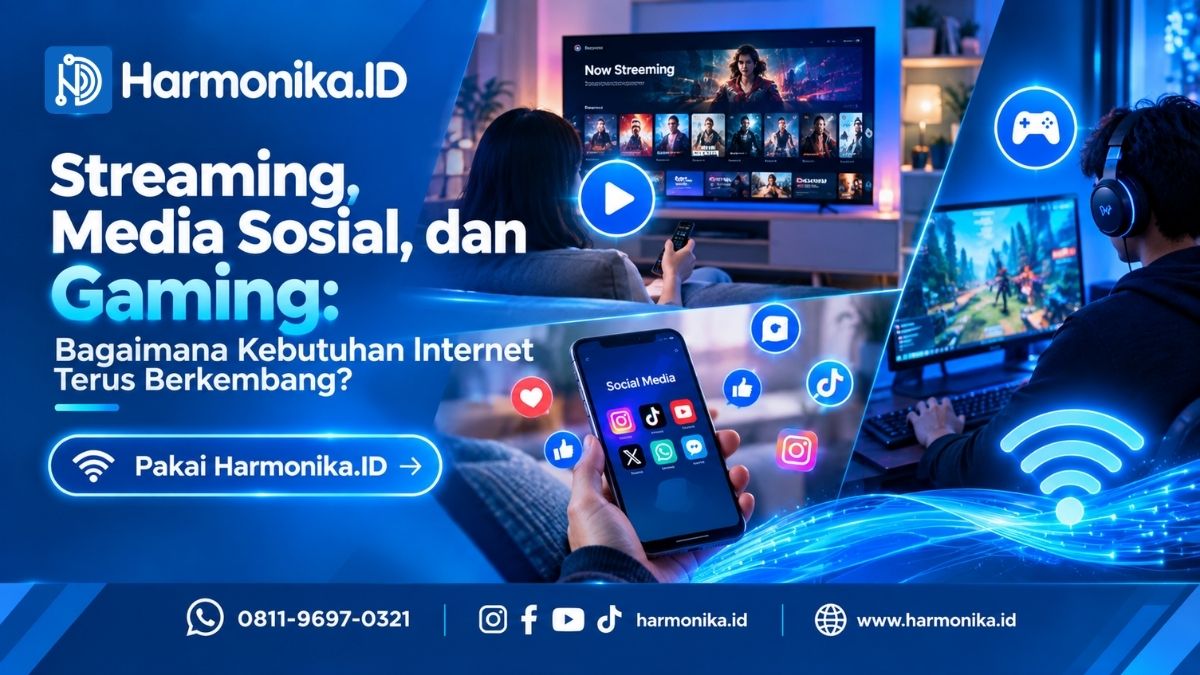 Streaming, Media Sosial, dan Gaming: Bagaimana Kebutuhan Internet Terus Berkembang?