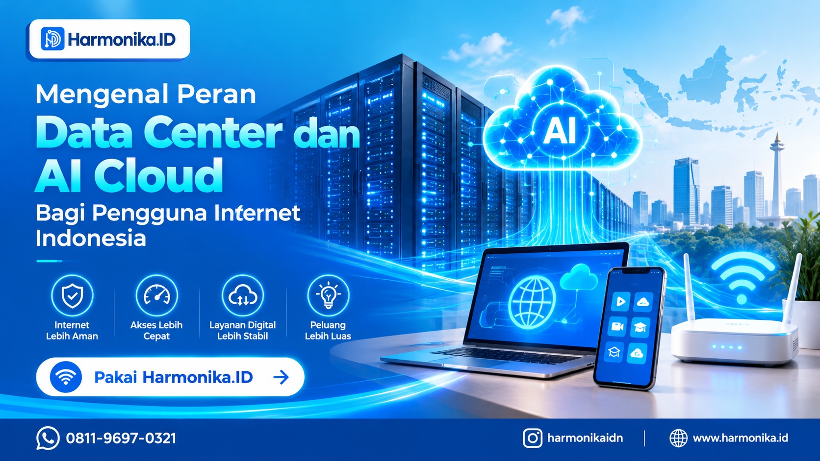 Mengenal Peran Data Center dan AI Cloud Bagi Pengguna Internet Indonesia