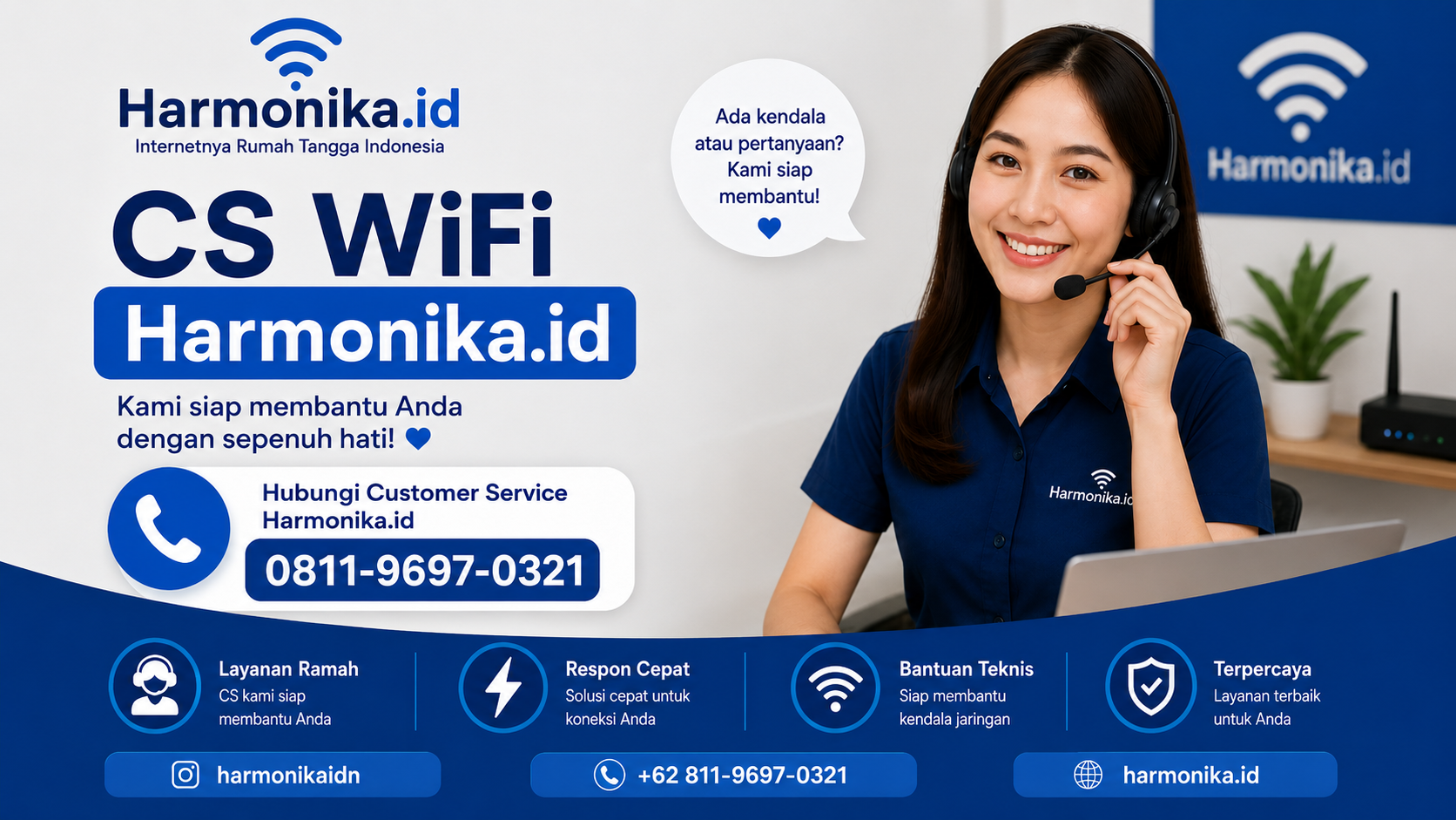 Customer Service WiFi Harmonika.id Hadir dengan Nomor Baru, Siap Membantu Anda dengan Sepenuh Hati