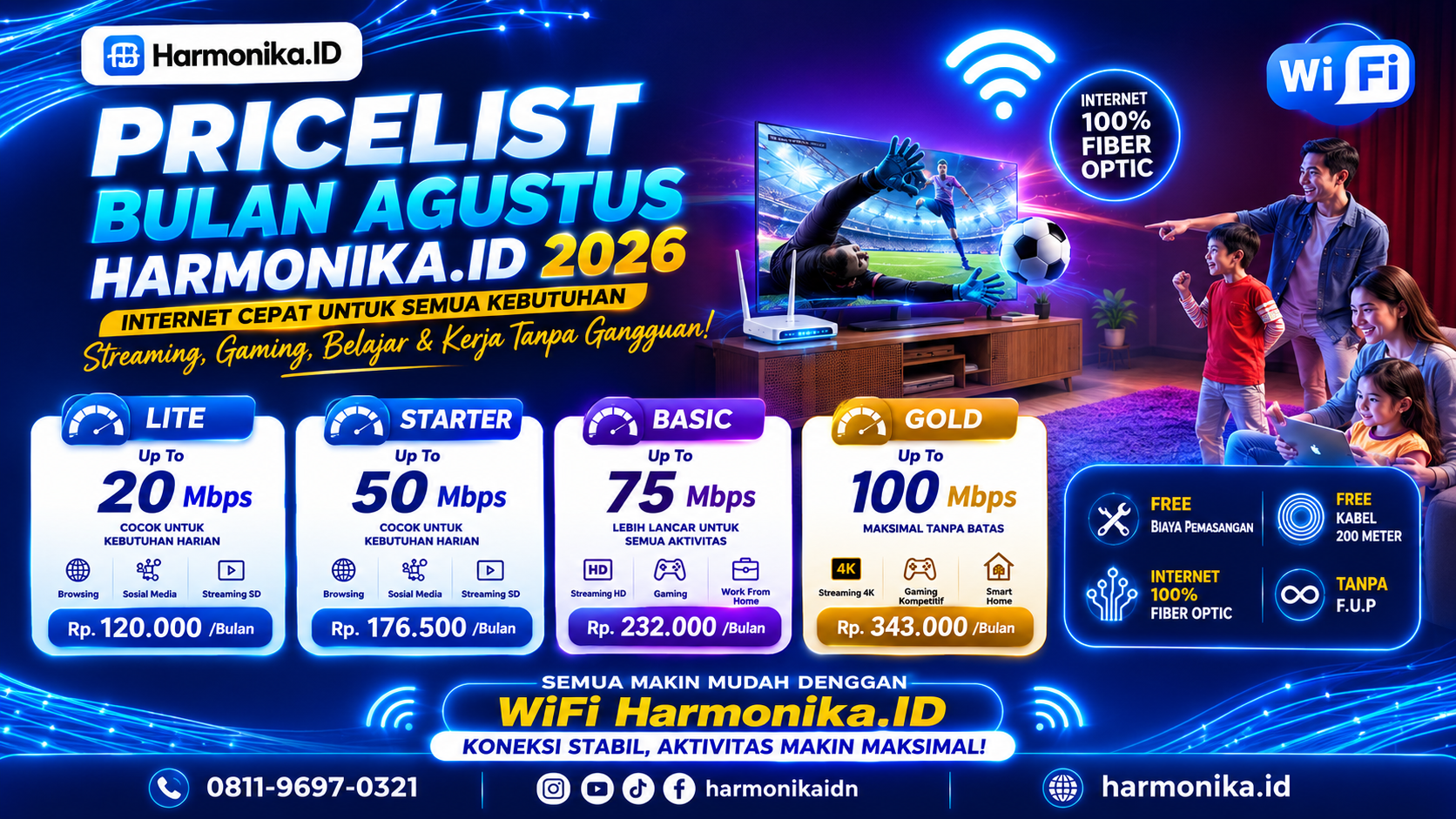 Pricelist Internet Harmonika.ID Bulan Agustus 2026
